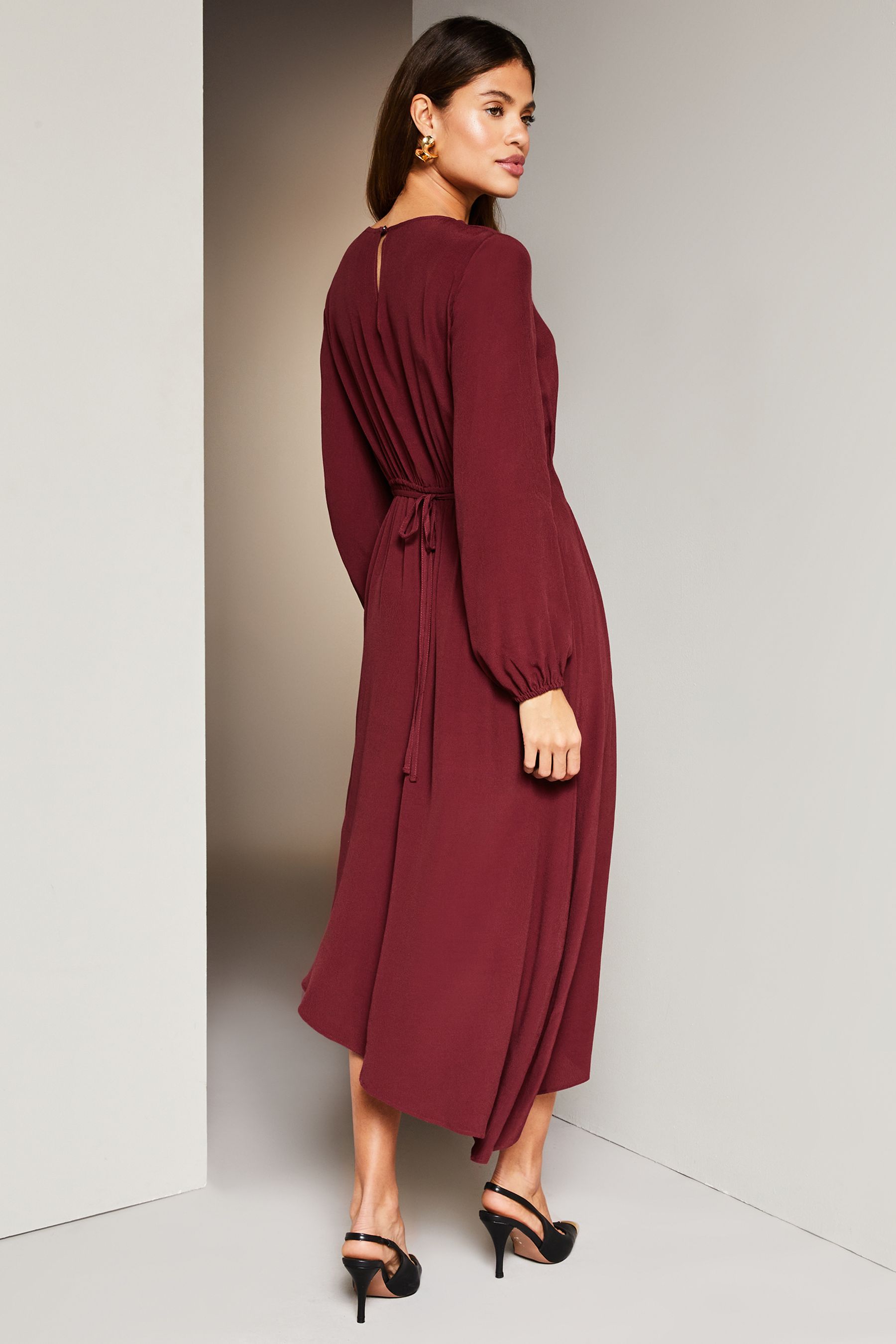 Lipsy pleated shop midi dress