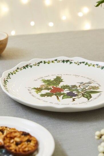 Portmeirion The Holly and the Ivy Scalloped Platter