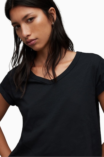 AllSaints Black Anna T-Shirt