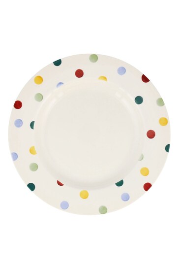 Emma Bridgewater Cream Polka Dot 10 1/2 Inch Plate