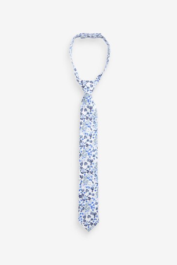 Light Blue Floral Tie Set (1-16yrs)