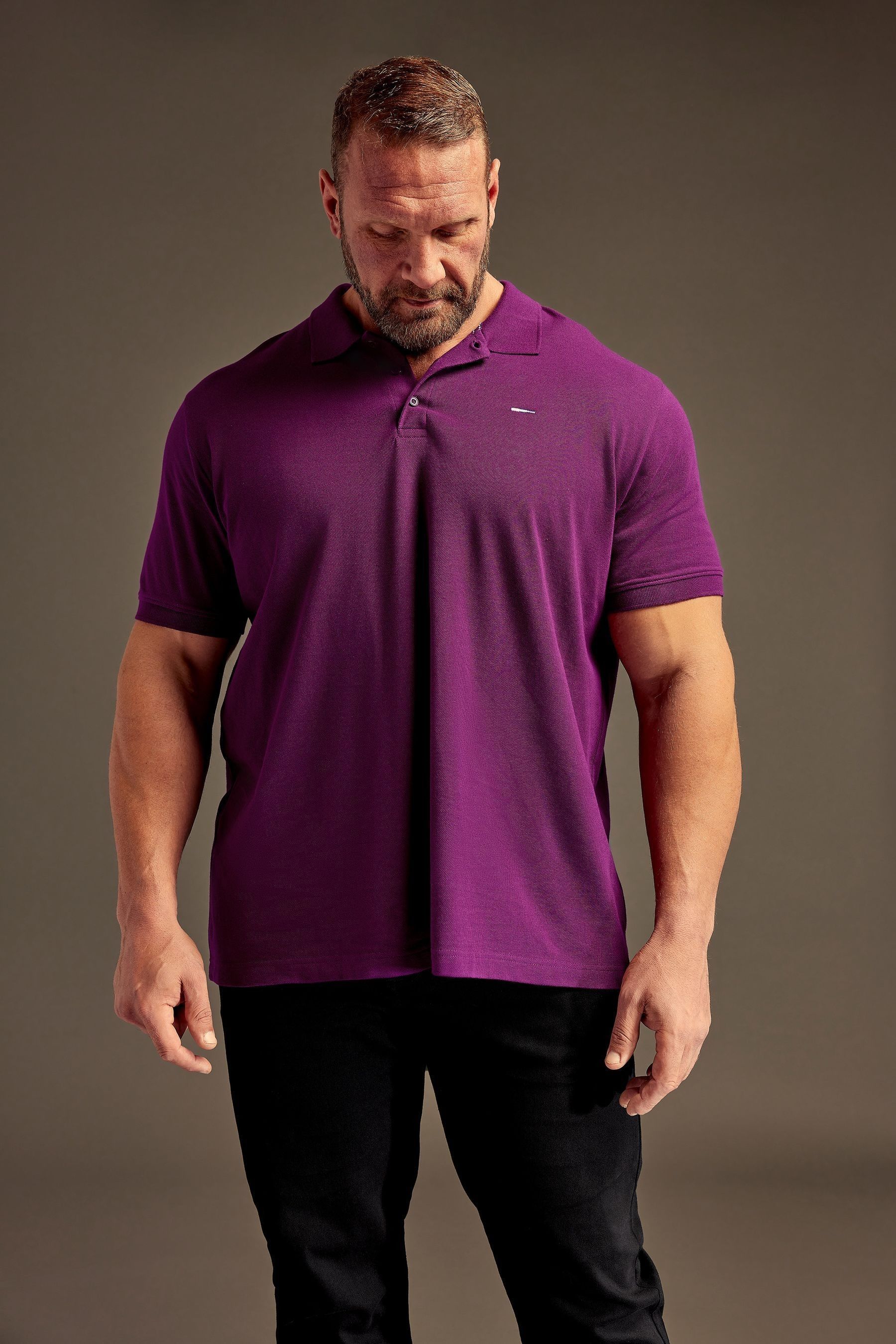 Big and shop tall purple shirt
