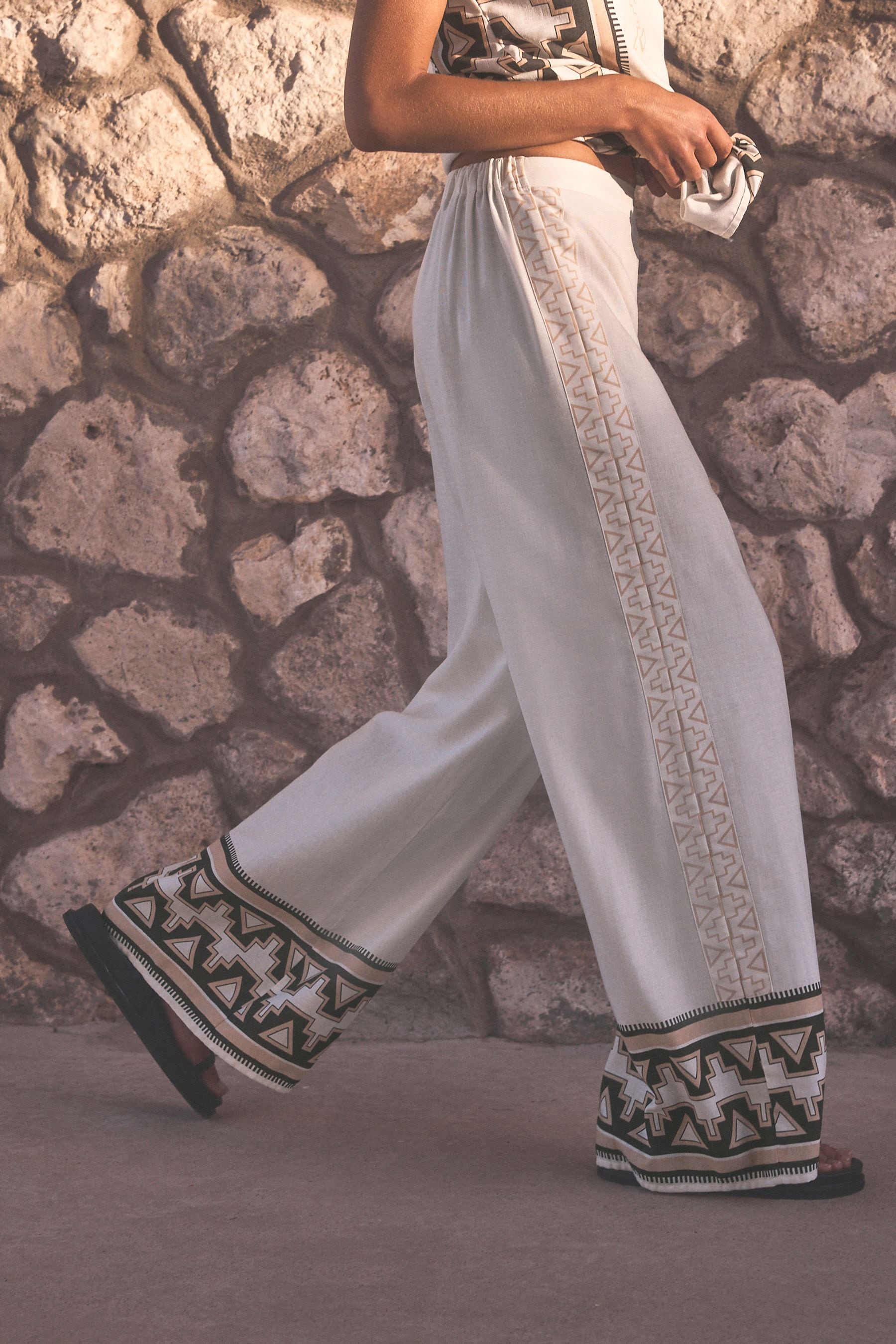 Black white trousers online