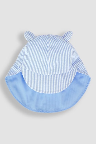 AGR striped openwork crochet bucket hat