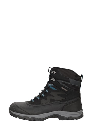 Mountain Warehouse Black Ultra Piste Basher Mens Waterproof Snow Boots