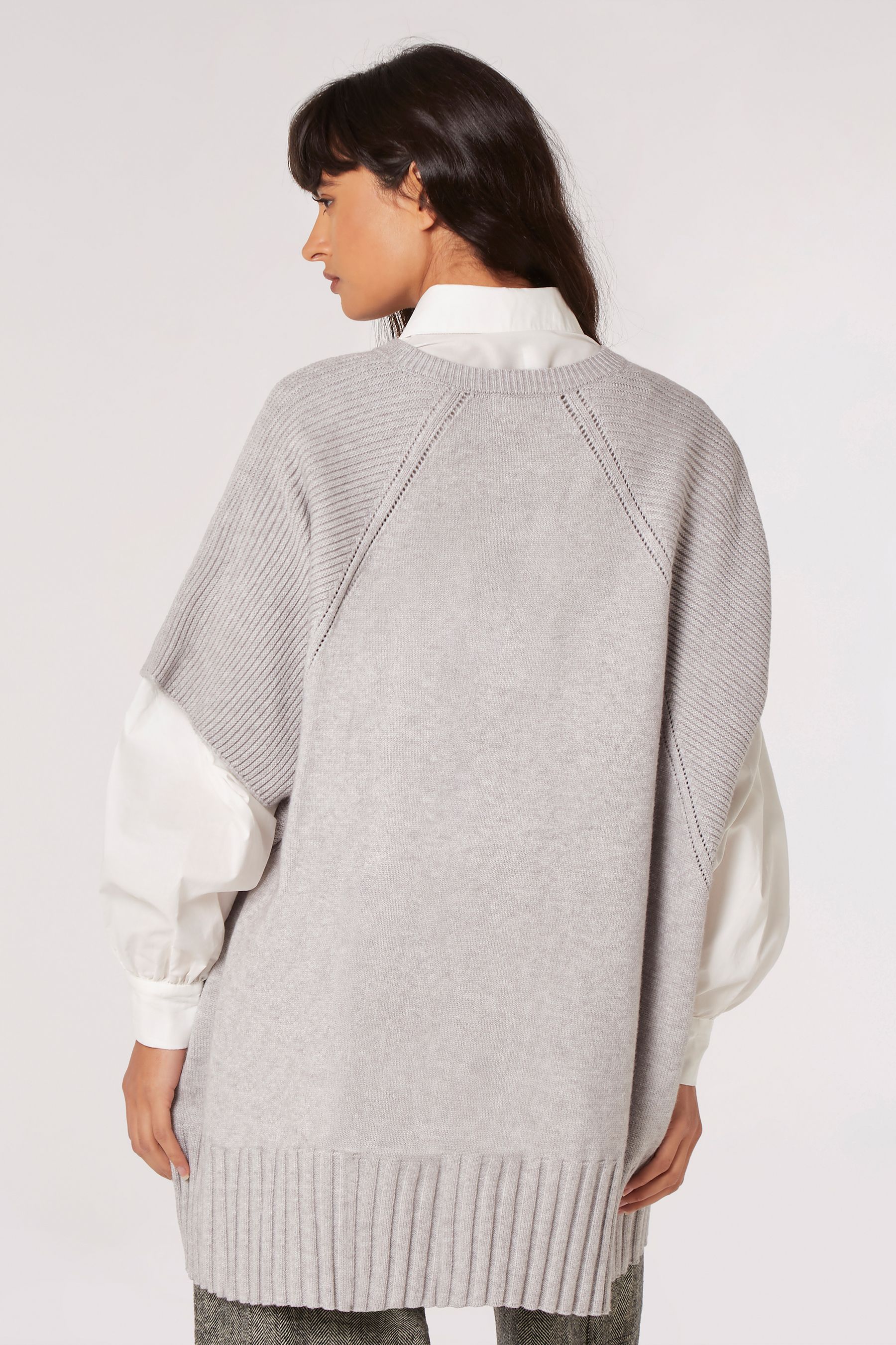 Grey poncho on sale jumper