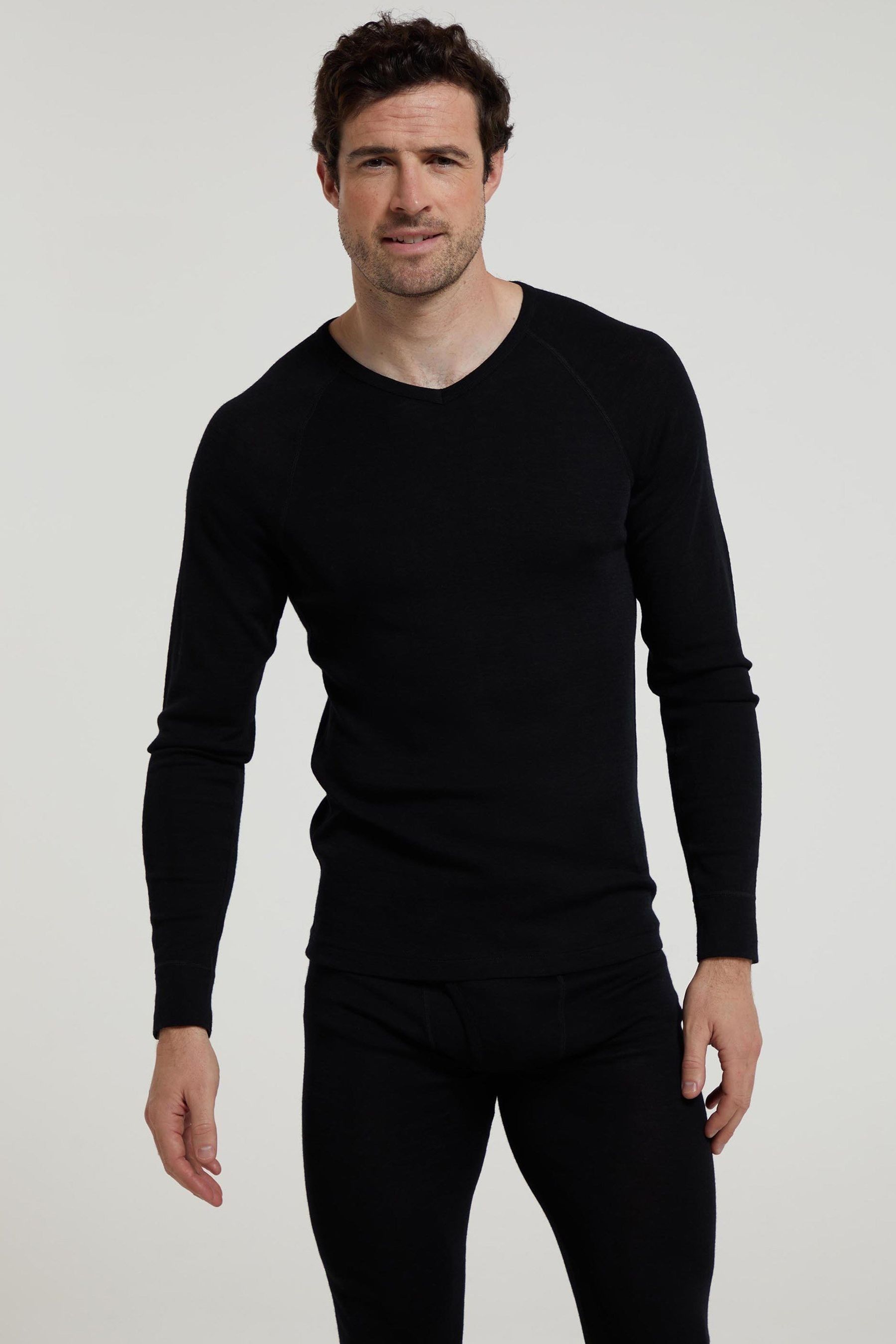 Men's v neck thermal top top