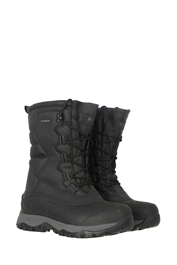 Mountain Warehouse Black Nevis Extreme Mens Waterproof Snow Boots