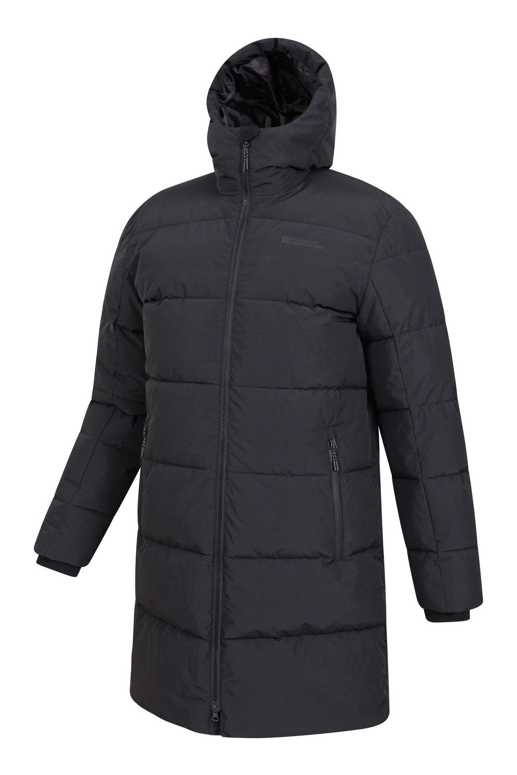 Buy Mountain Warehouse Black Vortex Mens Longline Padded Jacket