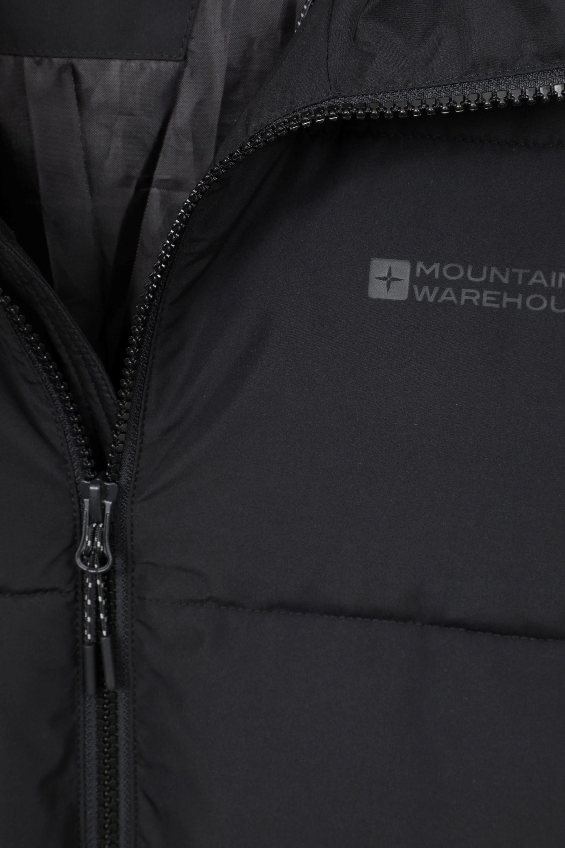 Buy Mountain Warehouse Black Vortex Mens Longline Padded Jacket