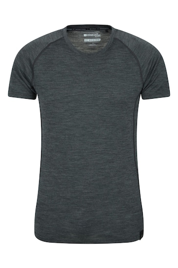Mountain Warehouse Grey Mens Summit Merino Thermal T-Shirt Multipack