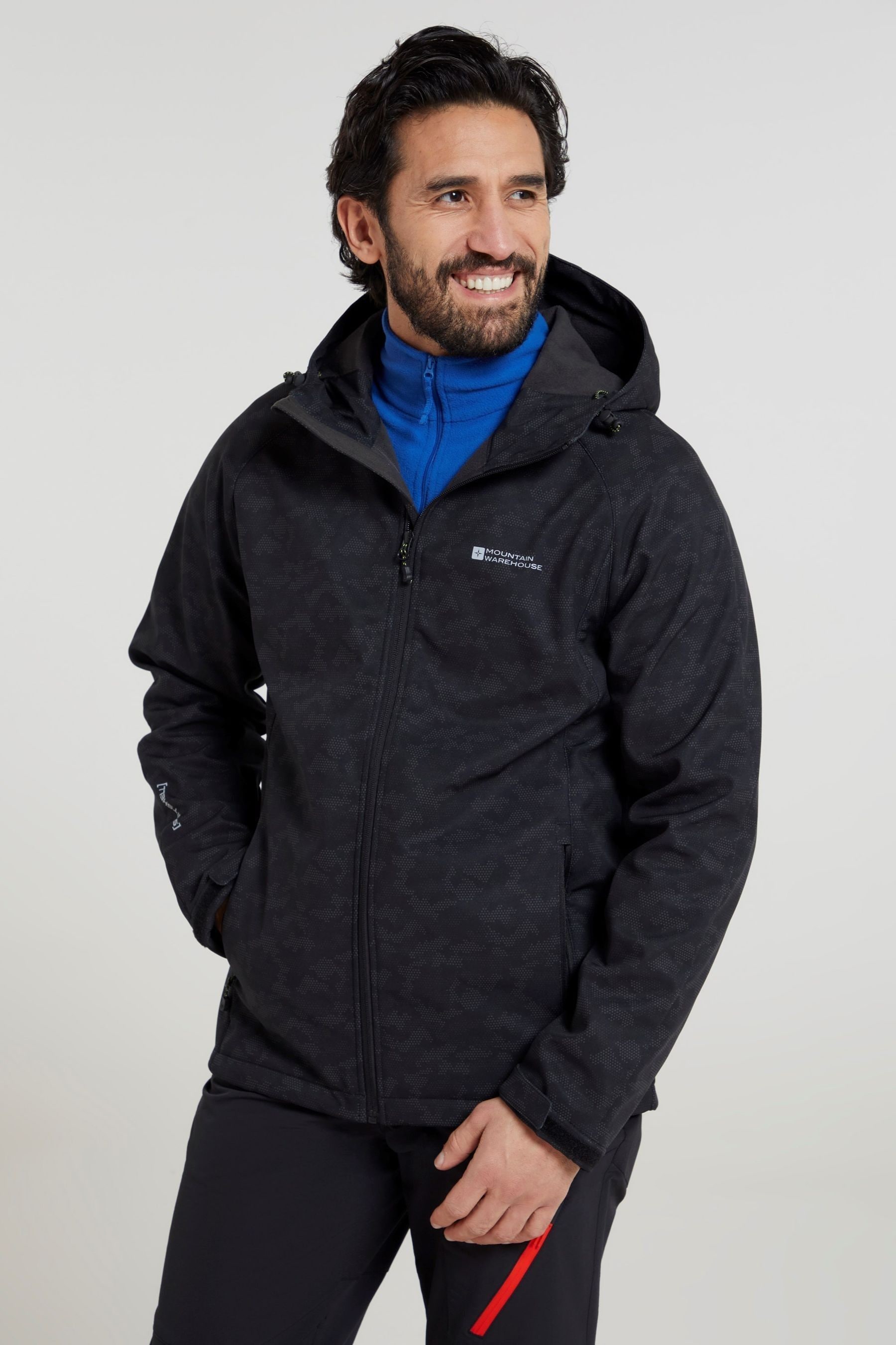 Exodus printed mens showerproof softshell sale