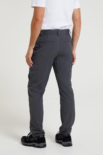 Mountain Warehouse Grey Mens Explore Thermal Trousers with UV Protection