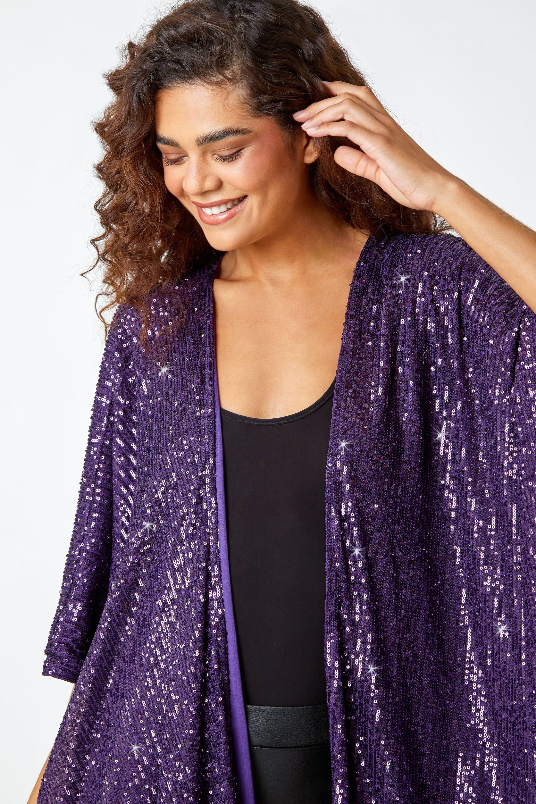 Purple outlet cape jacket
