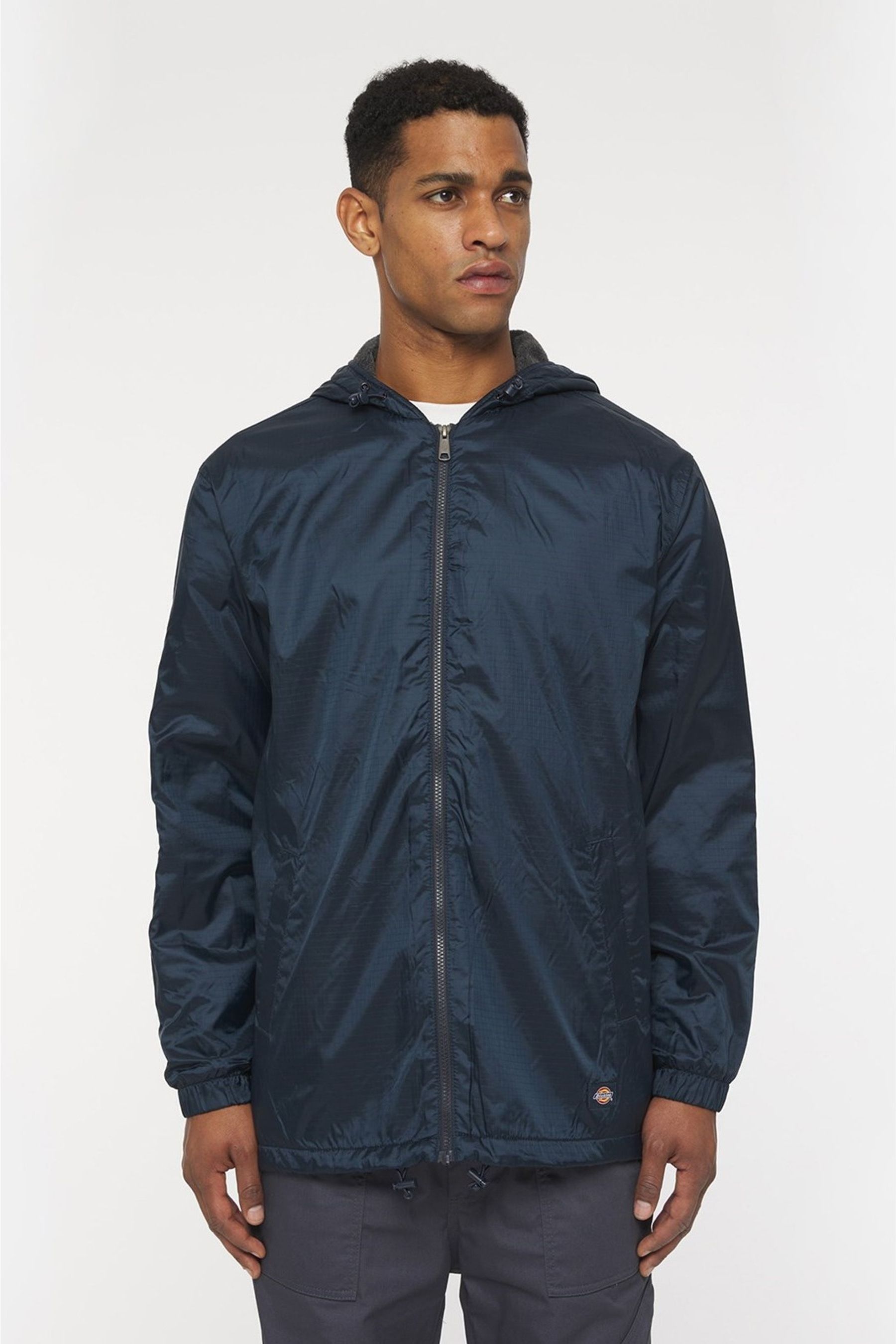 Nylon jacket clearance with fleece lining