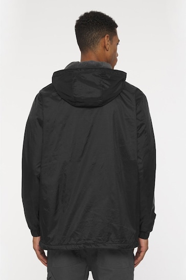 Dickies Fleece Lined Nylon Black Hooded Jacket