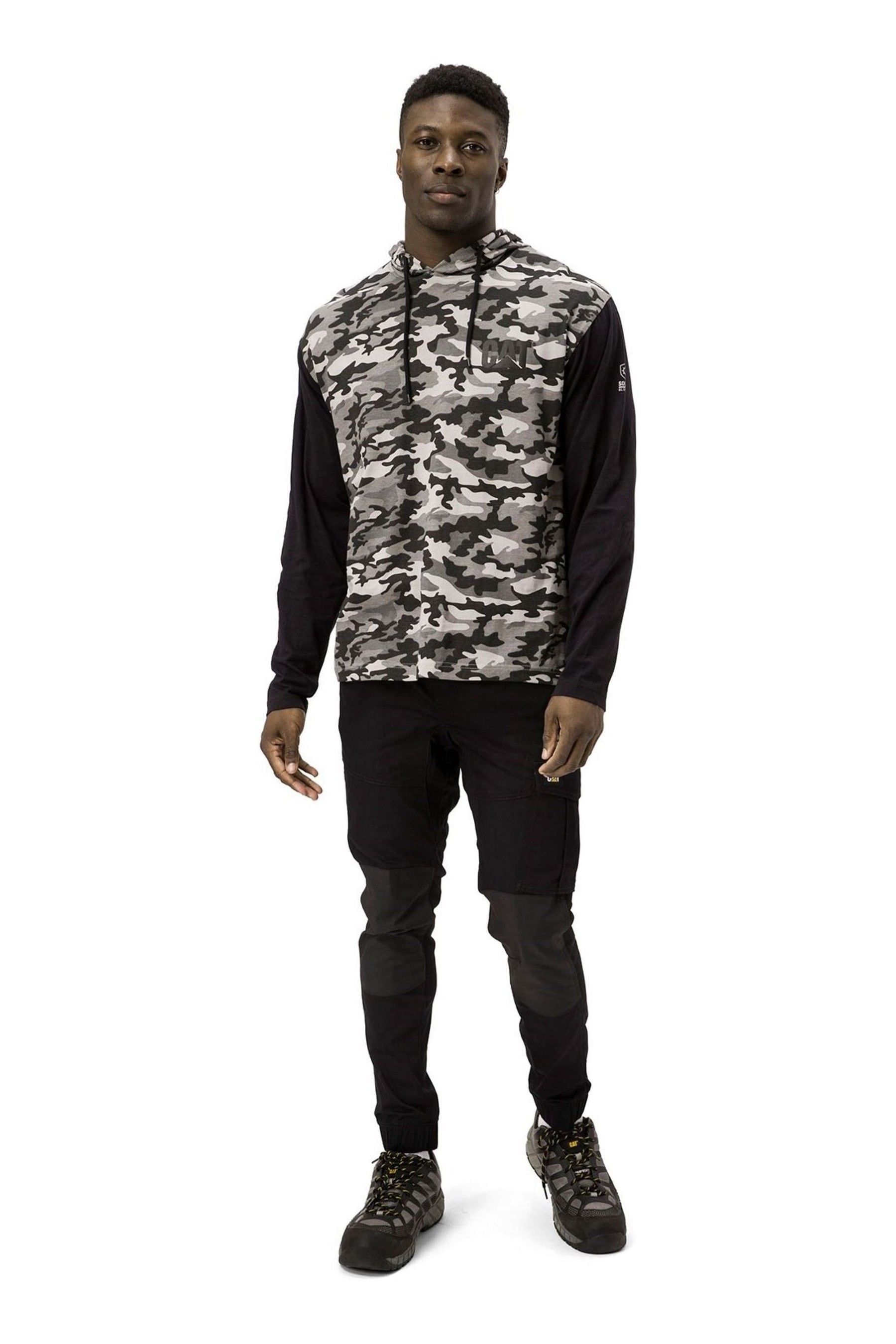 Buy Caterpillar Grey Long Sleeve Hoodie from the Next UK online shop