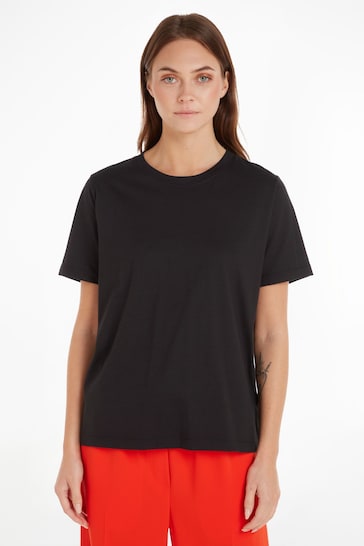 Calvin Klein Smooth Cotton Black T-Shirt