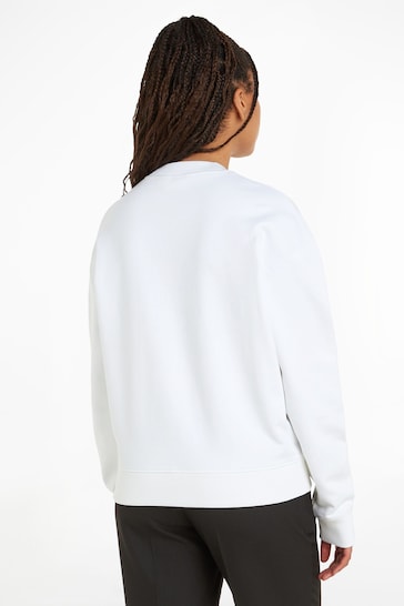 Calvin Klein Hero Logo White Sweatshirt