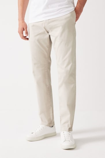 Light Stone Slim Fit Premium Laundered Stretch Chinos Trousers