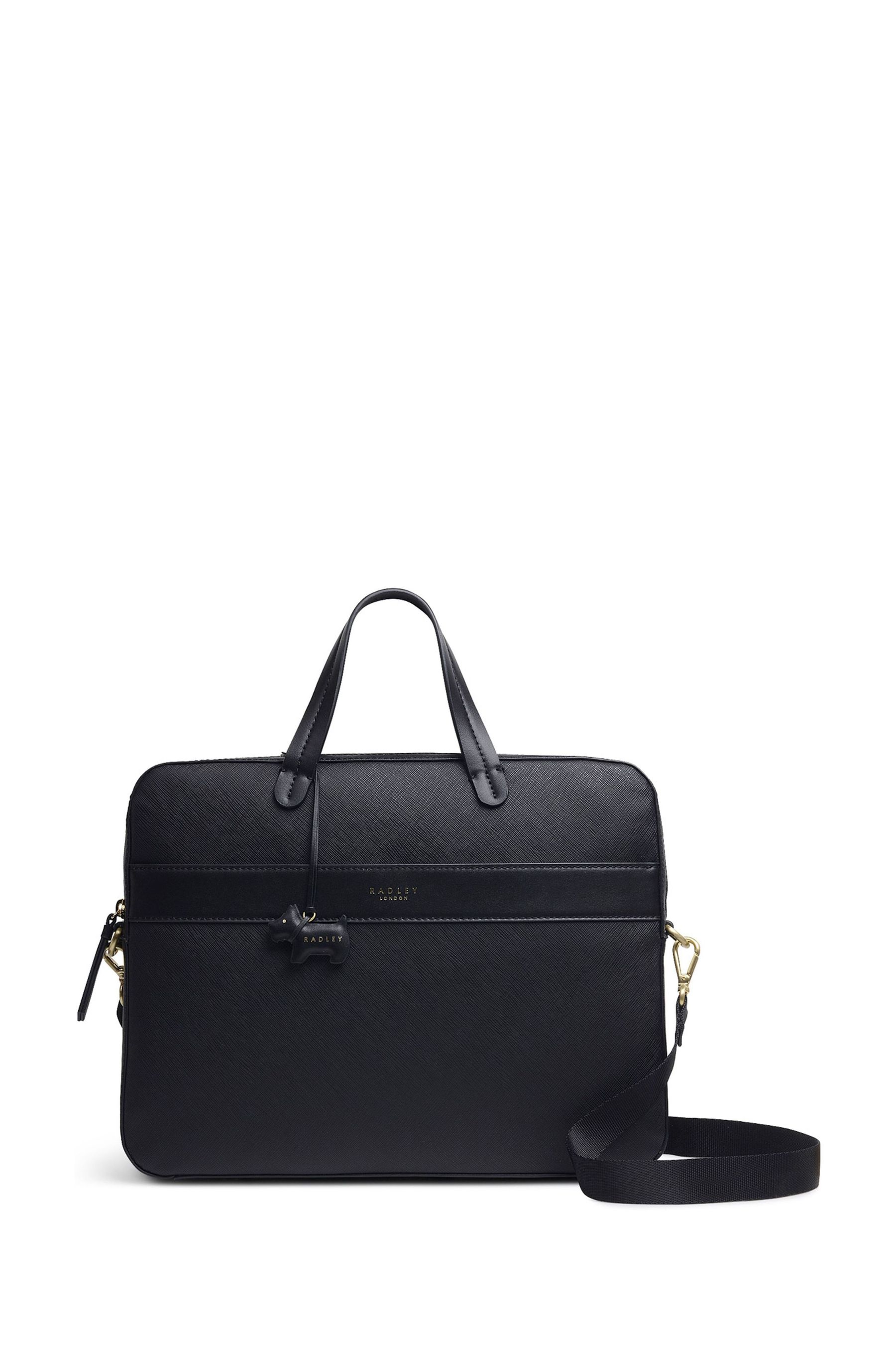 Radley London Essex Road Responsible Medium Zip Top Latop Black Bag