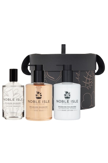 Noble Isle Rhubarb Rhubrab! Home Hand Care Gift Set (Worth £70)  - Exclusive