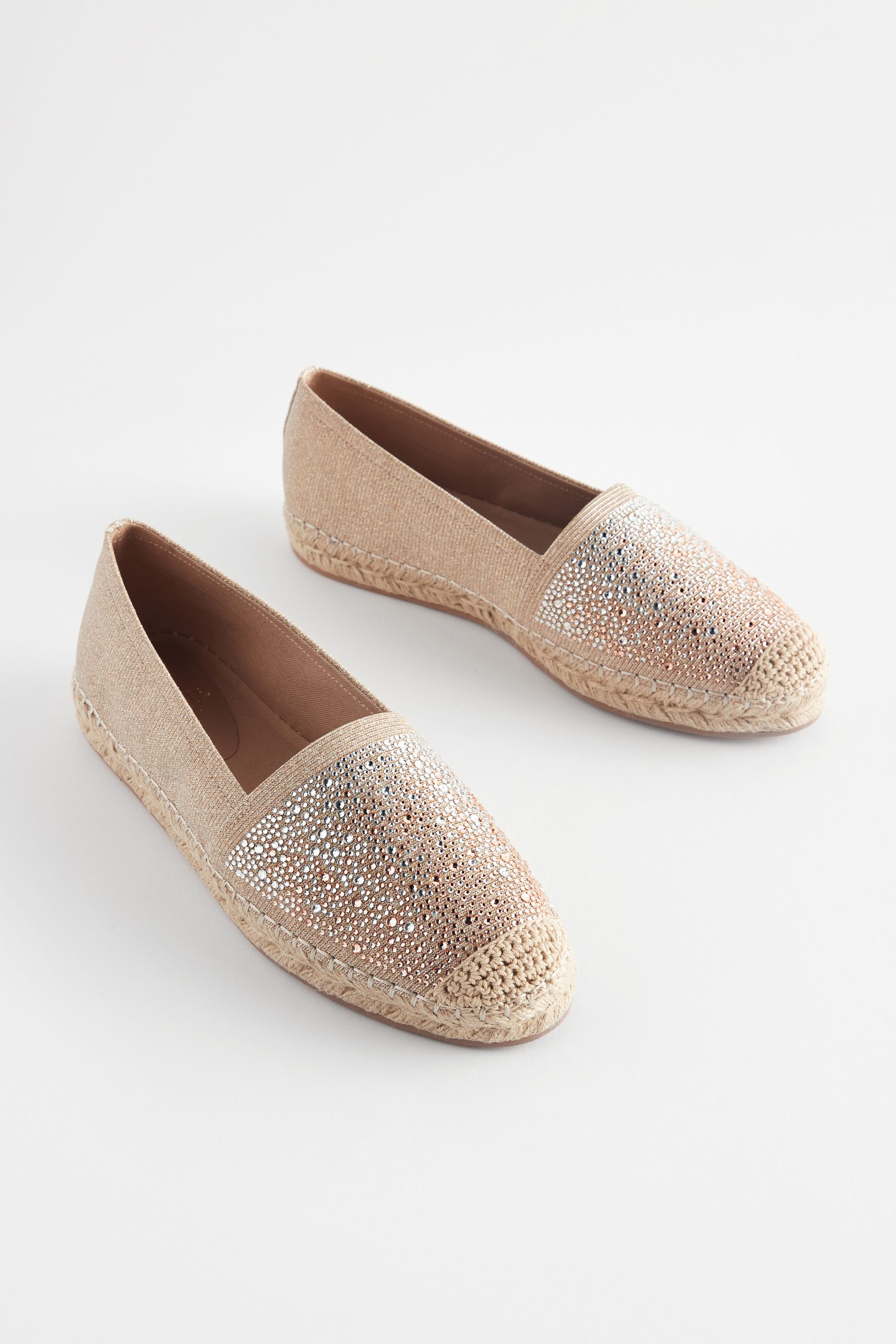 Beige flat espadrilles hotsell