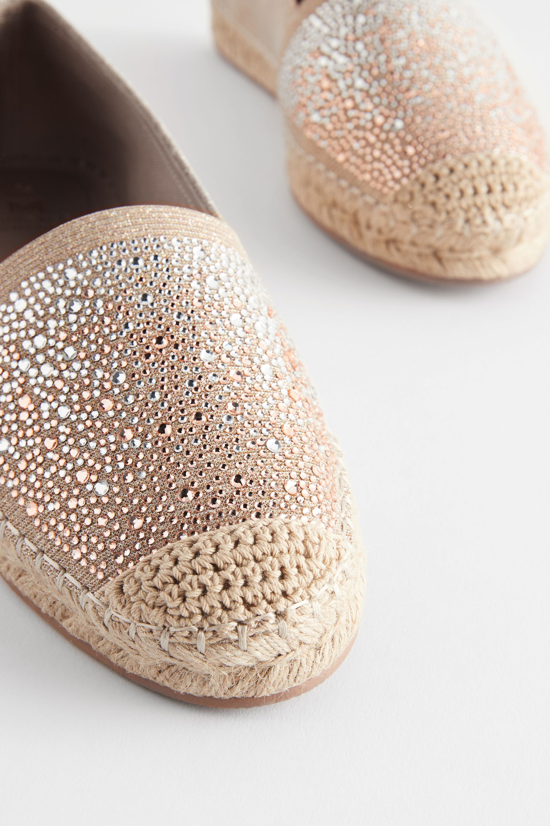 Beige espadrilles flats clearance