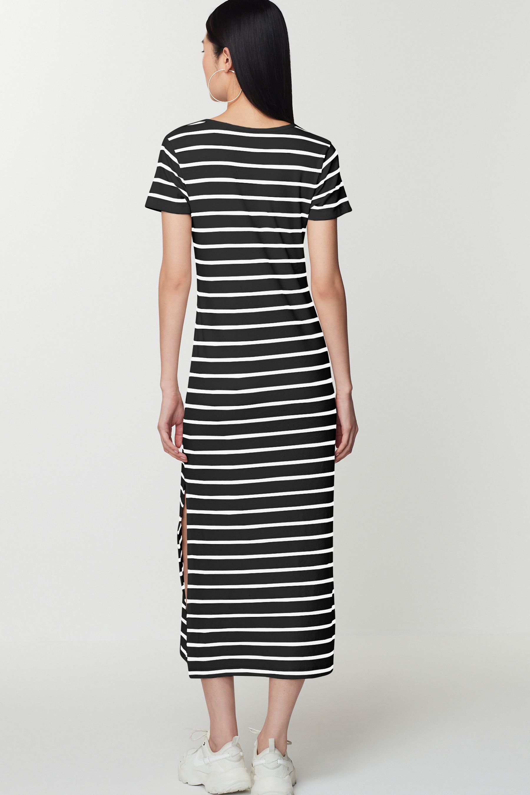 Black dress and white t shirt top