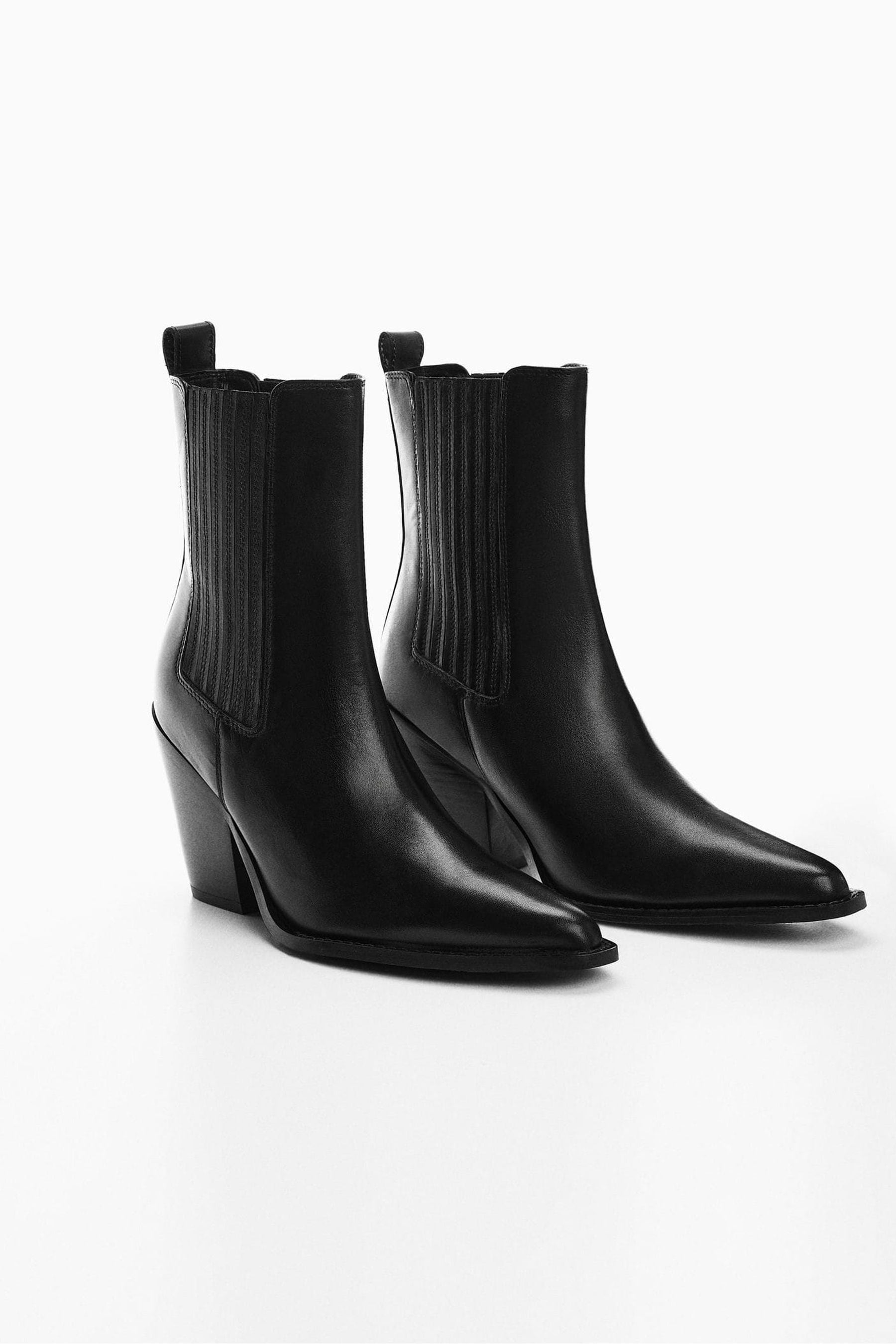 Mango leather boots online