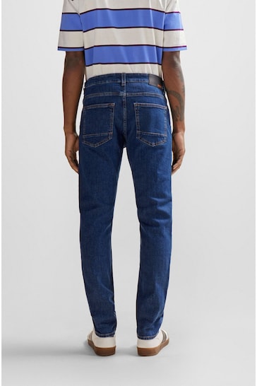 BOSS Blue Maine Straight Fit Stretch Jeans