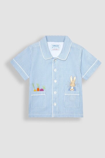 JoJo Maman Bébé White Peter Rabbit Classic Pyjamas