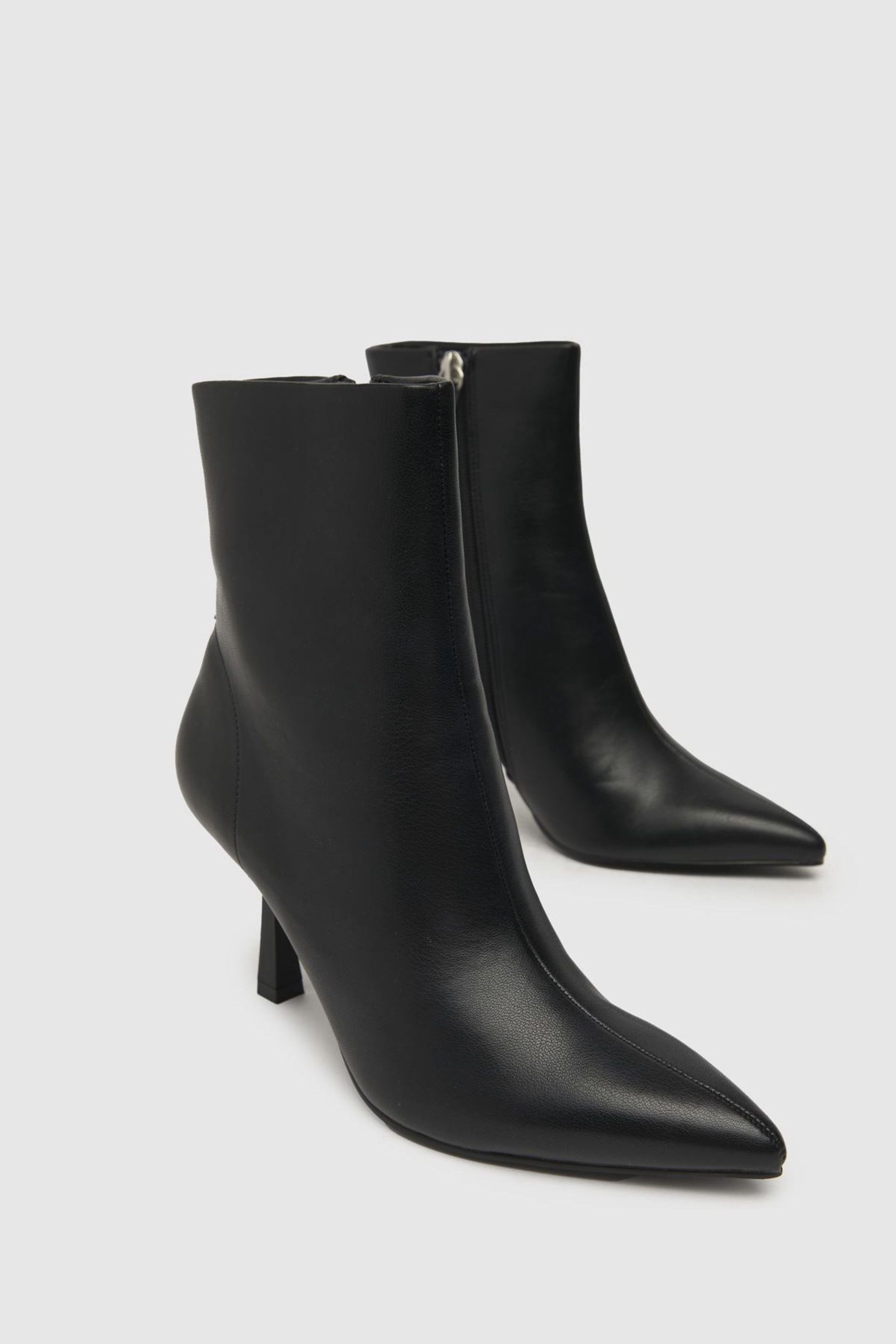 Stiletto cheap booties black