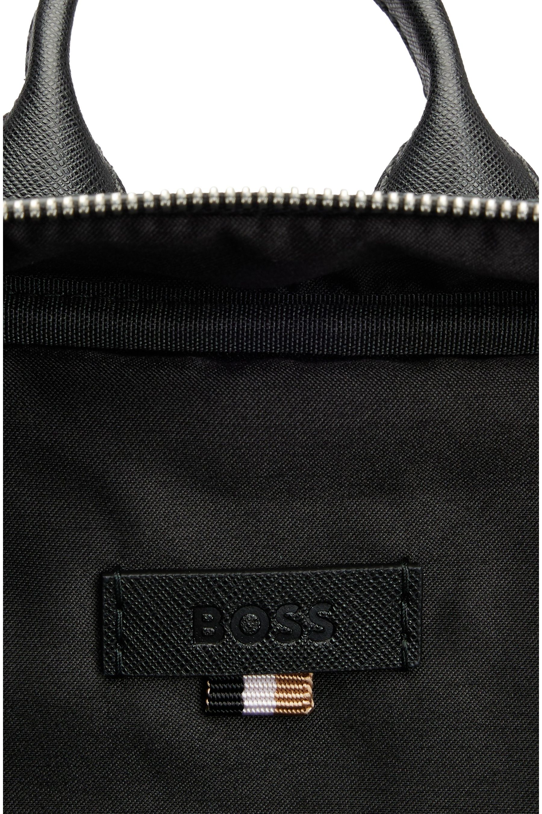 Black structured backpack sales