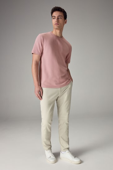 Pink Textured T-Shirt
