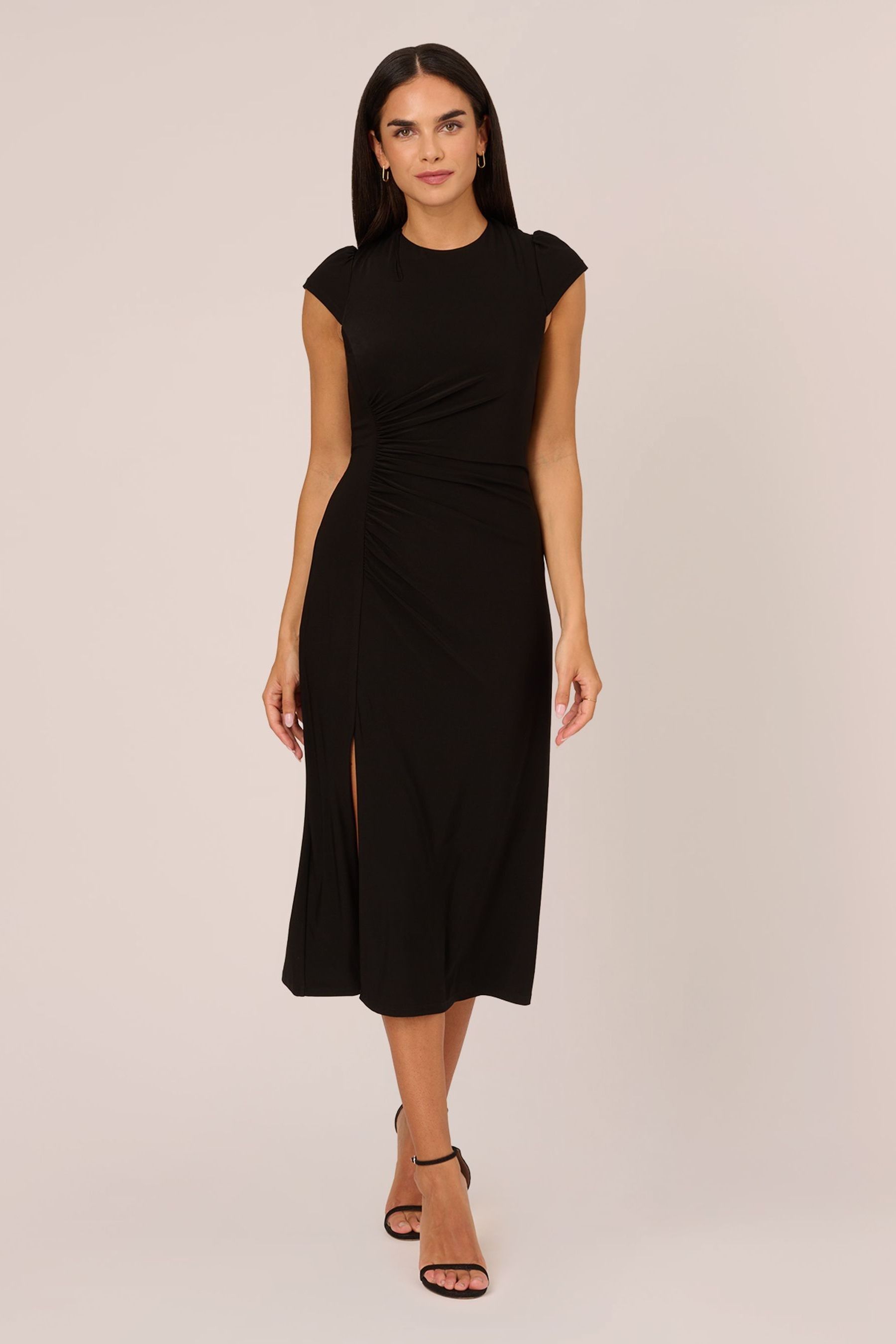 Buy Adrianna Papell Jersey Midi Black Dress from the Next UK online shop