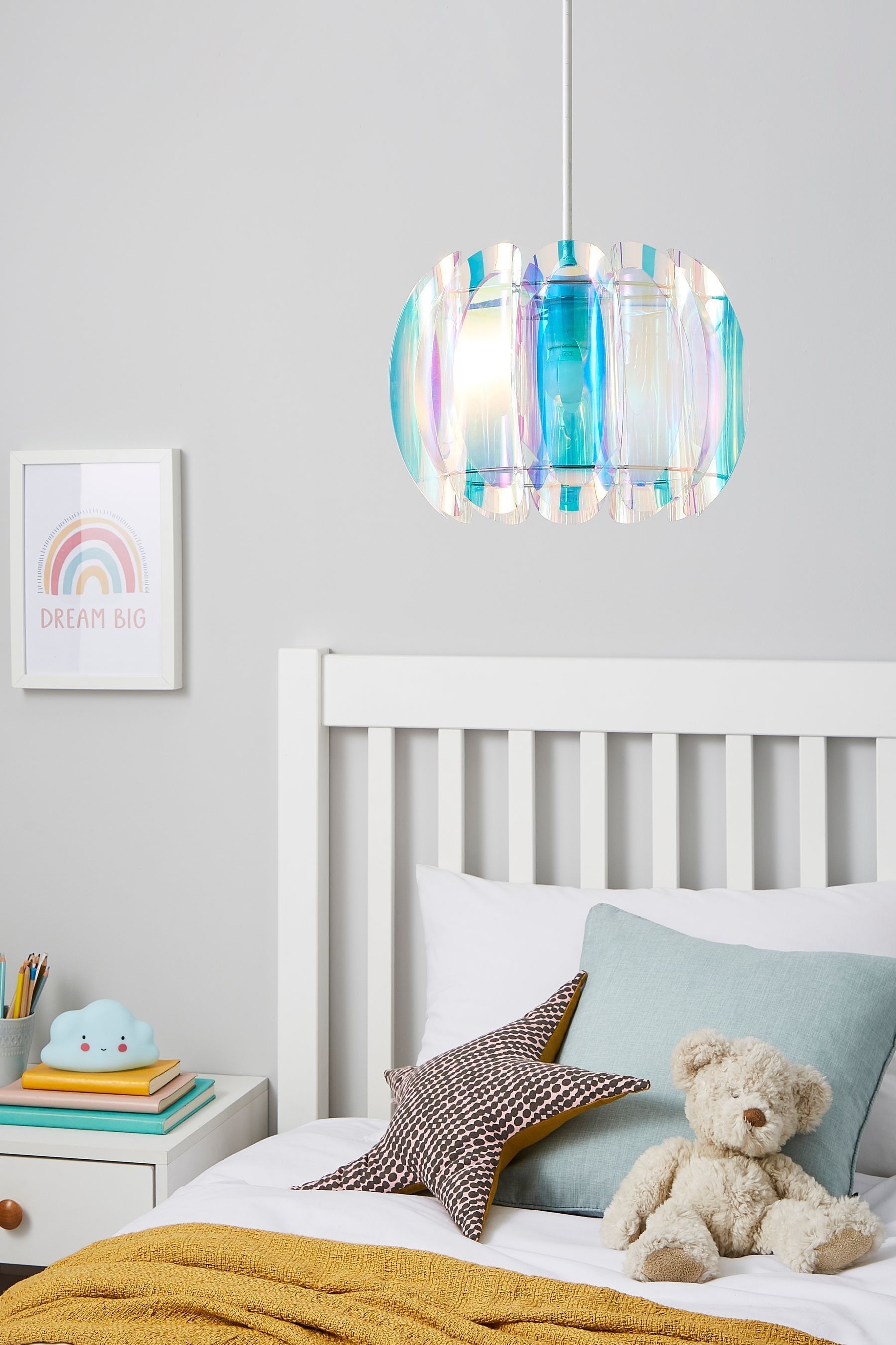 Next iridescent cheap lamp shade