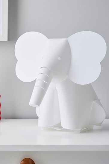 glow White Elephant Table Lamp