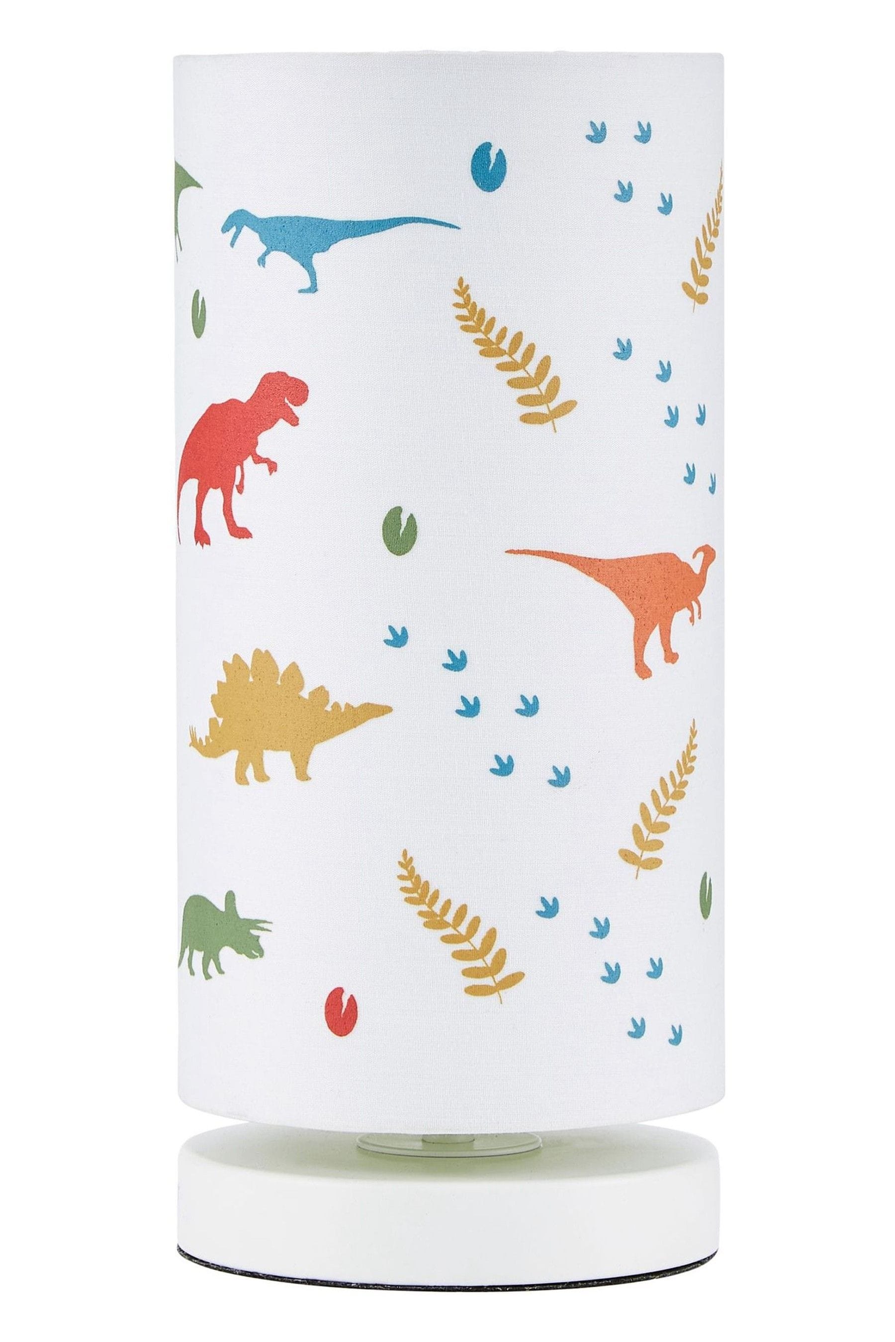 glow White Dinosaur Glow In The Dark Table Lamp