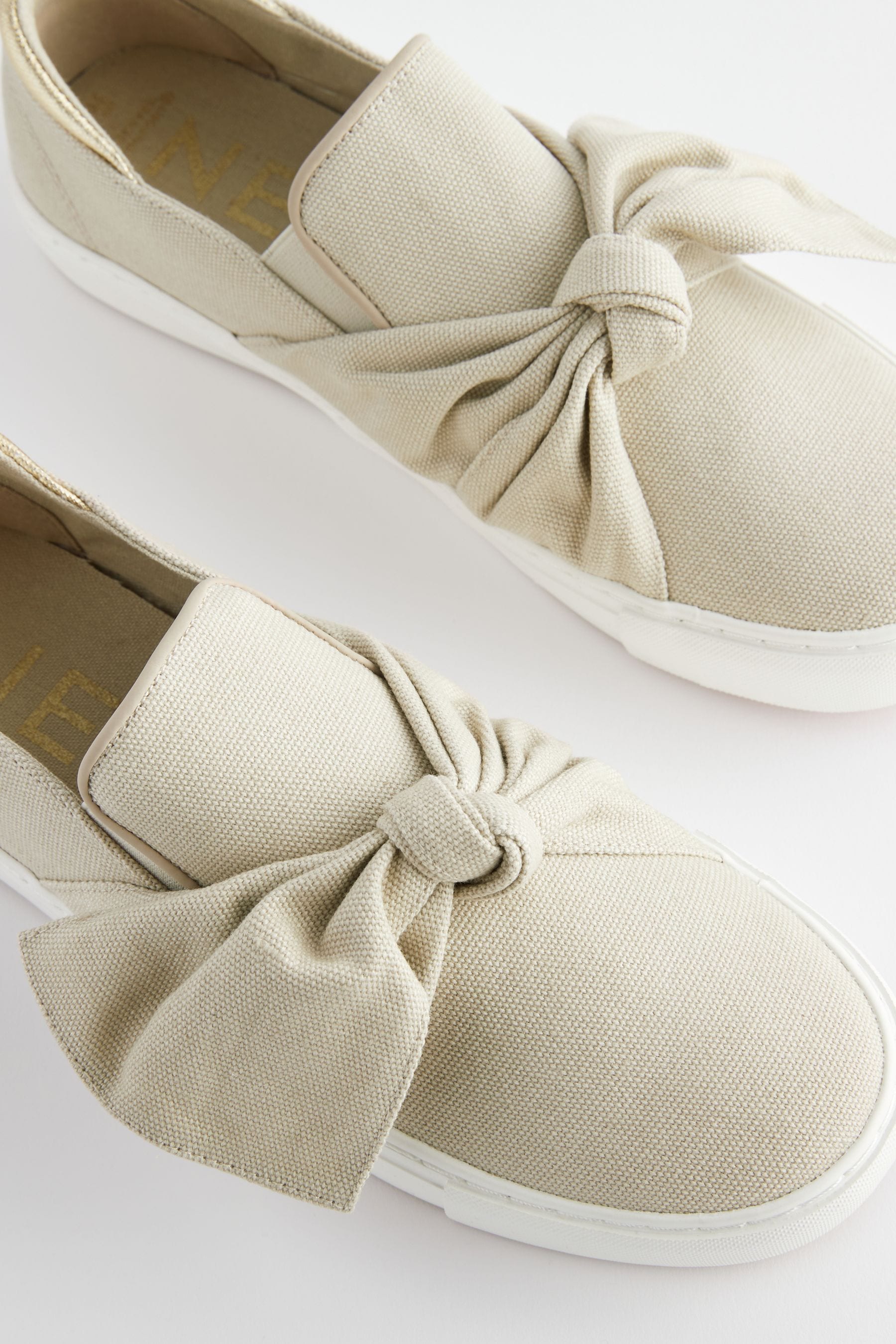 Neutral Forever Comfort Bow Skater Slip On Trainers