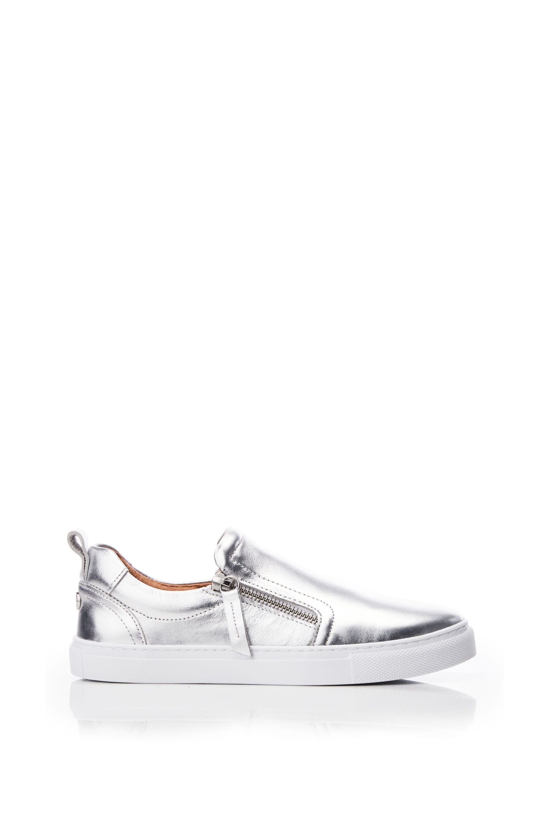 Silver slip on clearance trainers uk