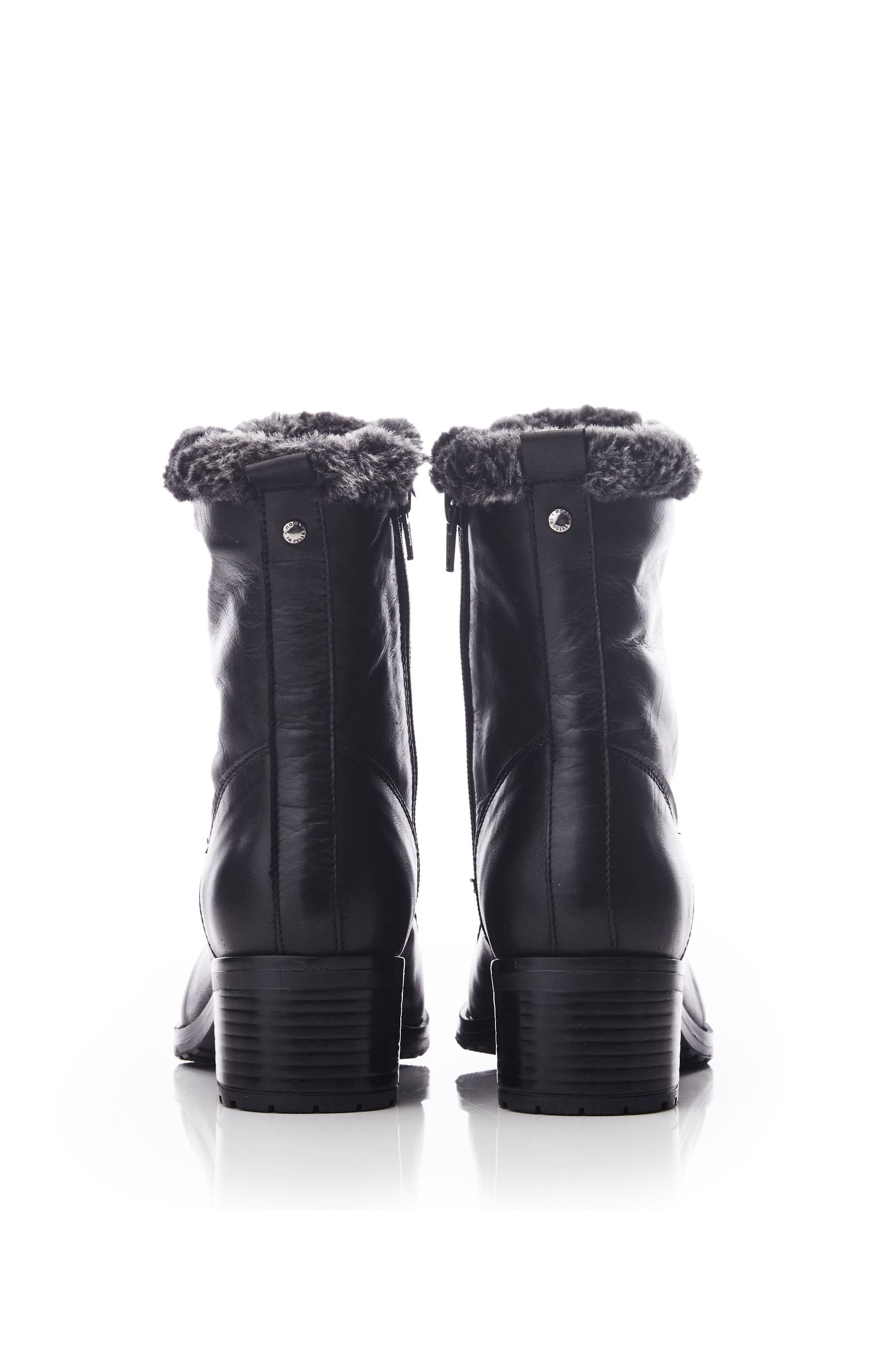 Black fur lined boots womens shop