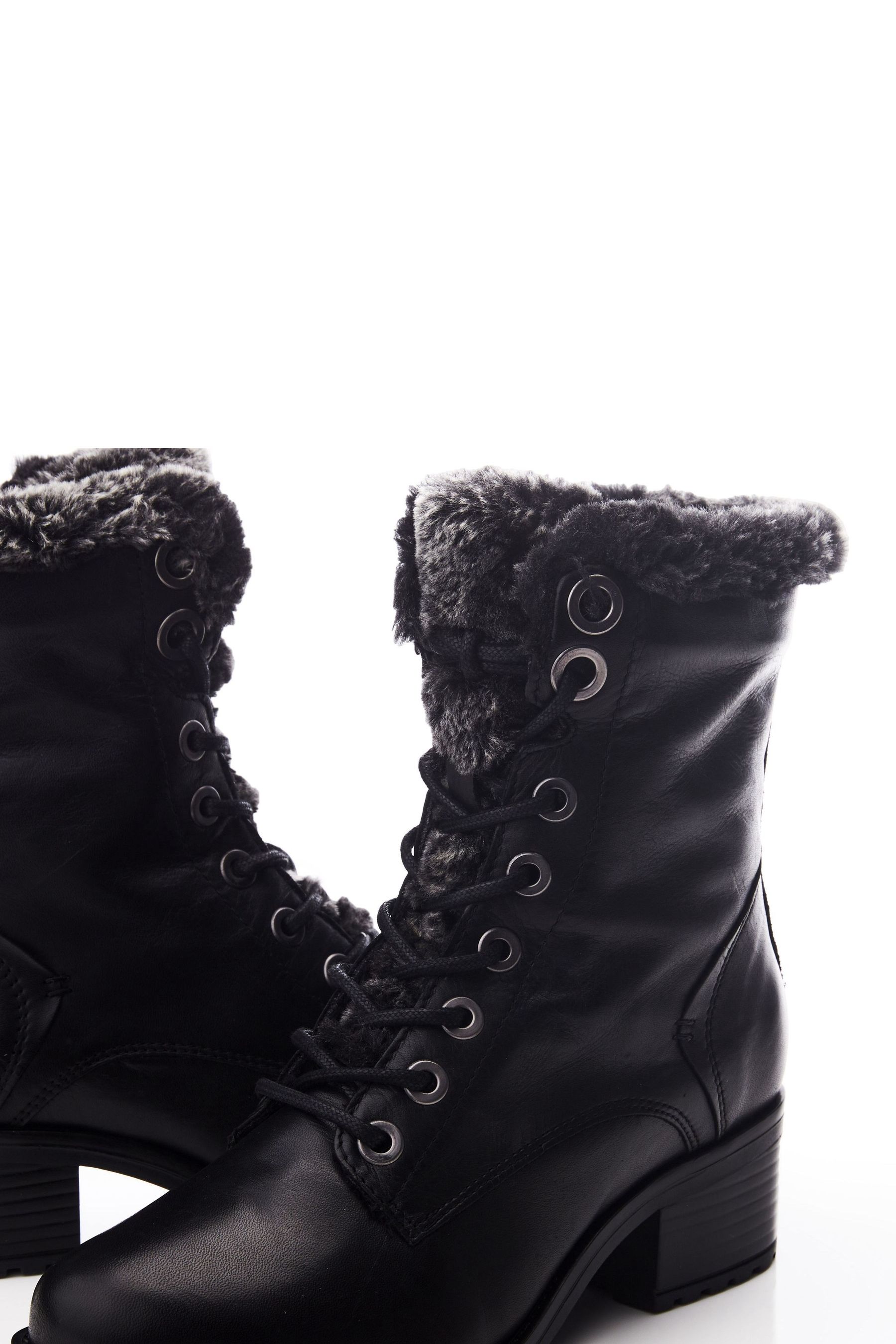 Moda in Pelle Alpinne Faux Fur Lined Lace Up Boots