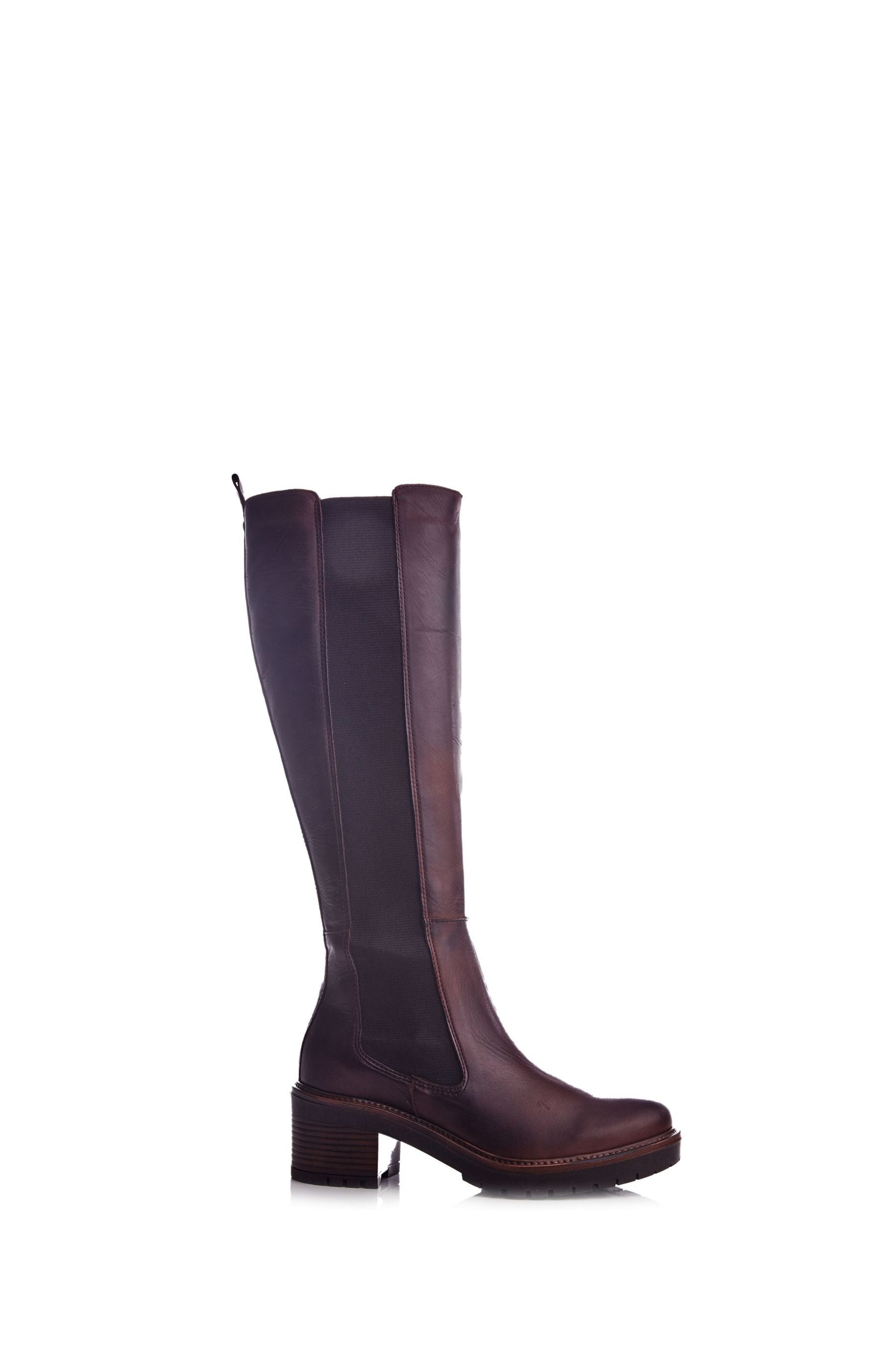 Buy Moda in Pelle Linettie Long Chelsea Block Heel Boots from the
