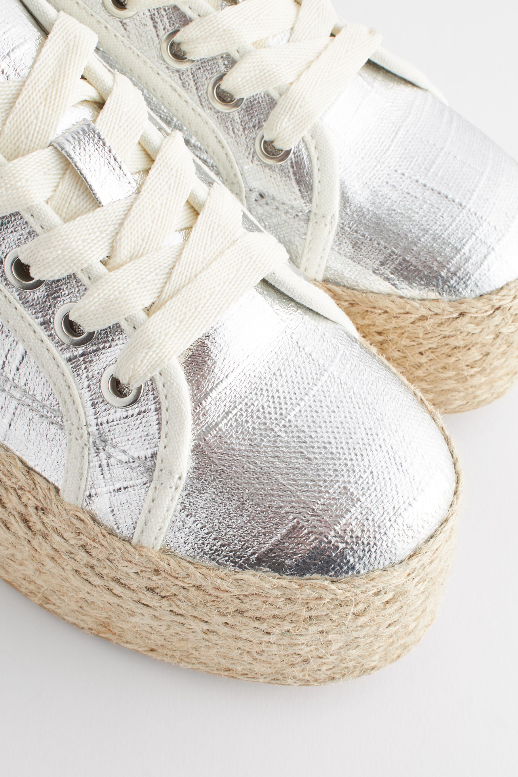 Espadrille trainers platform hot sale