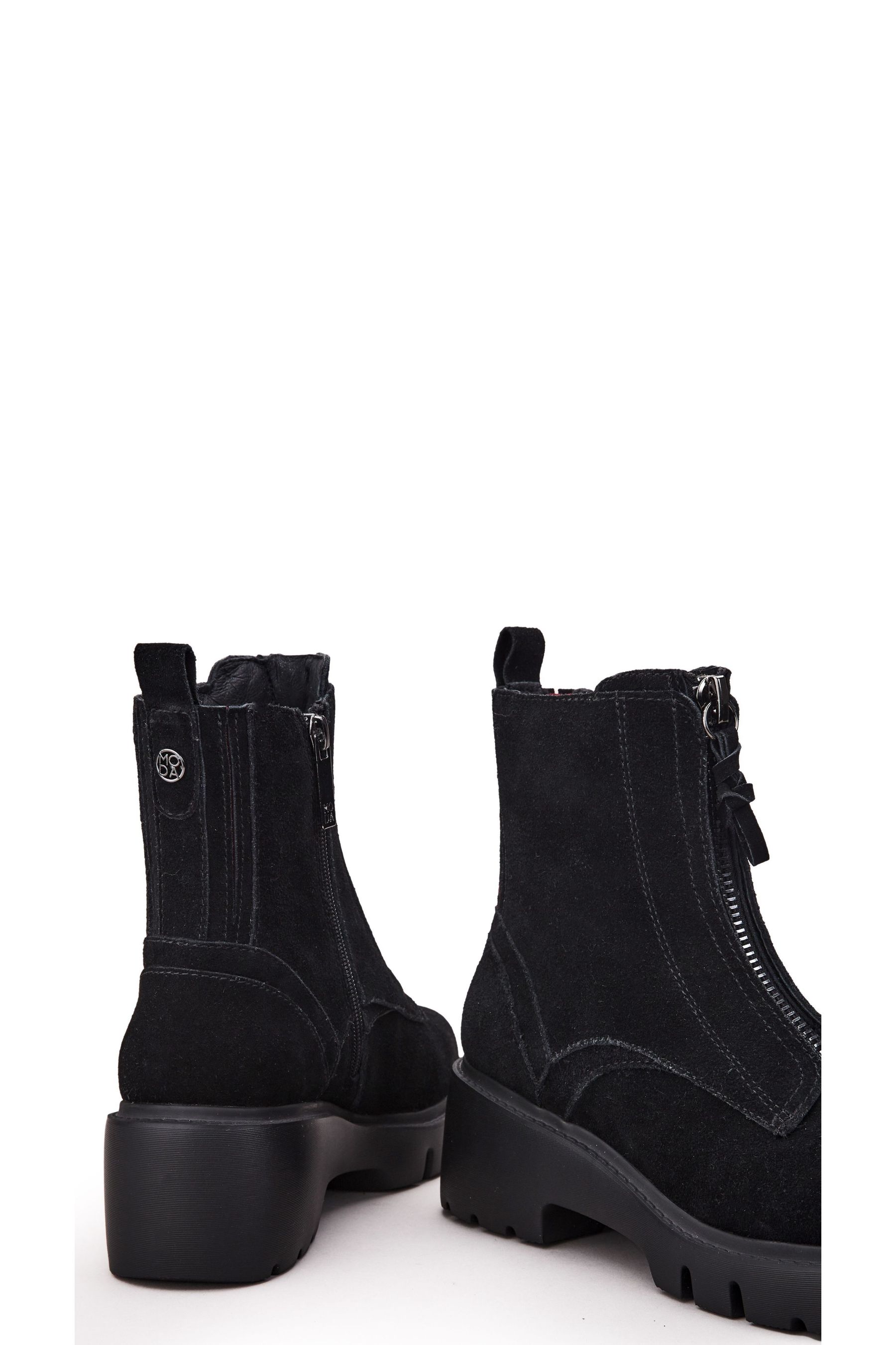 Buy Moda in Pelle Chloee Sock Top Stretch Wedge Ankle Black Boots