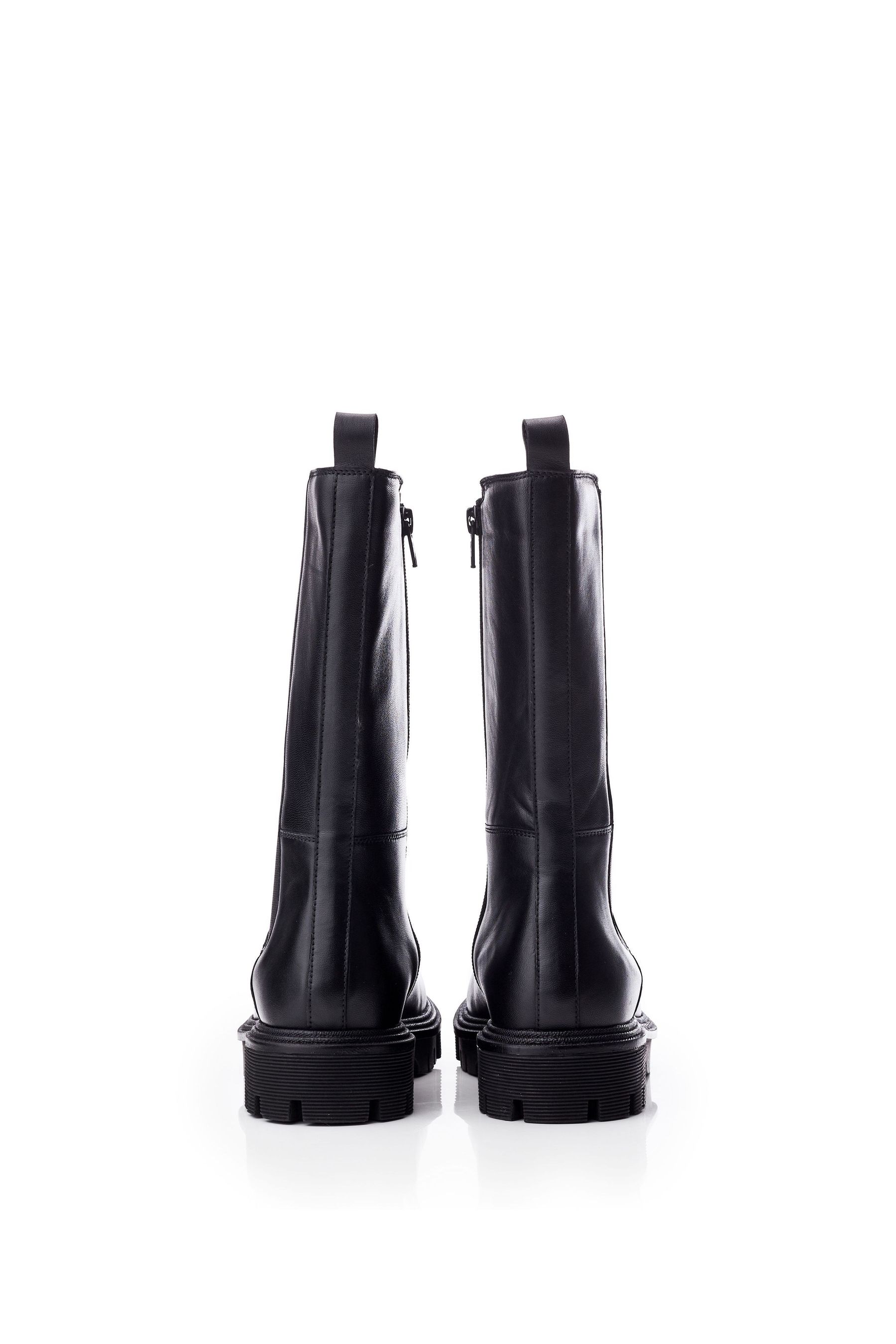 Moda in Pelle Briela Mid Calf Chelsea Ankle Brown Boots