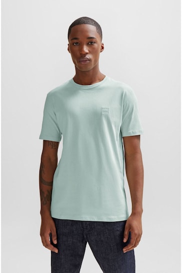 BOSS Mint Green Relaxed Fit Box Logo T-Shirt