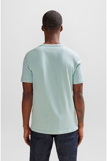BOSS Mint Green Relaxed Fit Box Logo T-Shirt