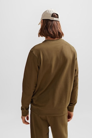 BOSS Green Cotton Terry Relaxed Fit Sweatshirt